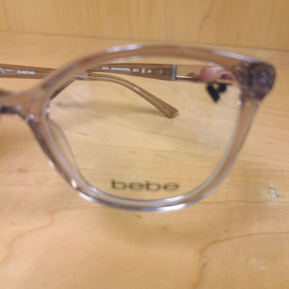 Bebe BB 5233 Crysta Taupe Bedazzled Designer Frames - Picture 6 of 10